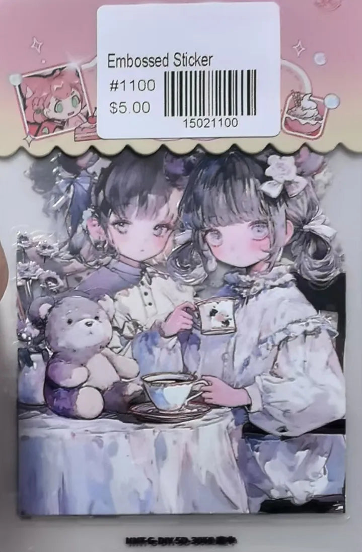 1100-Embossed Sticker