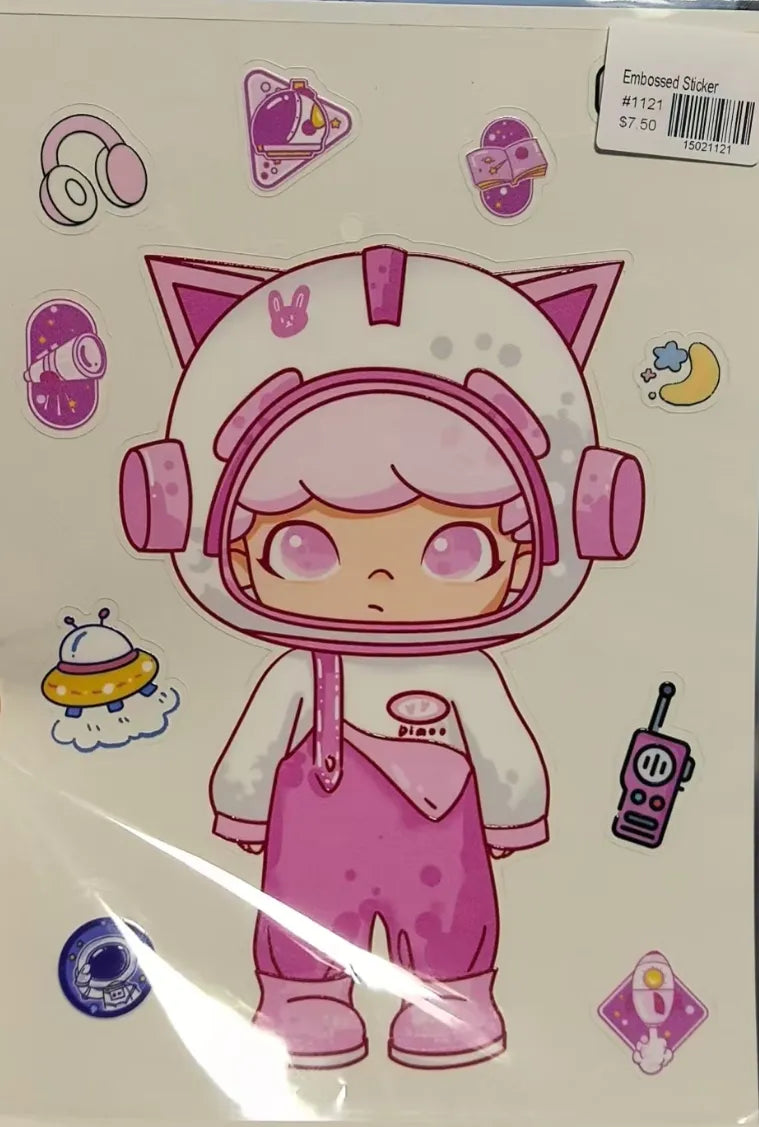 1121-A4 Size Embossed Sticker