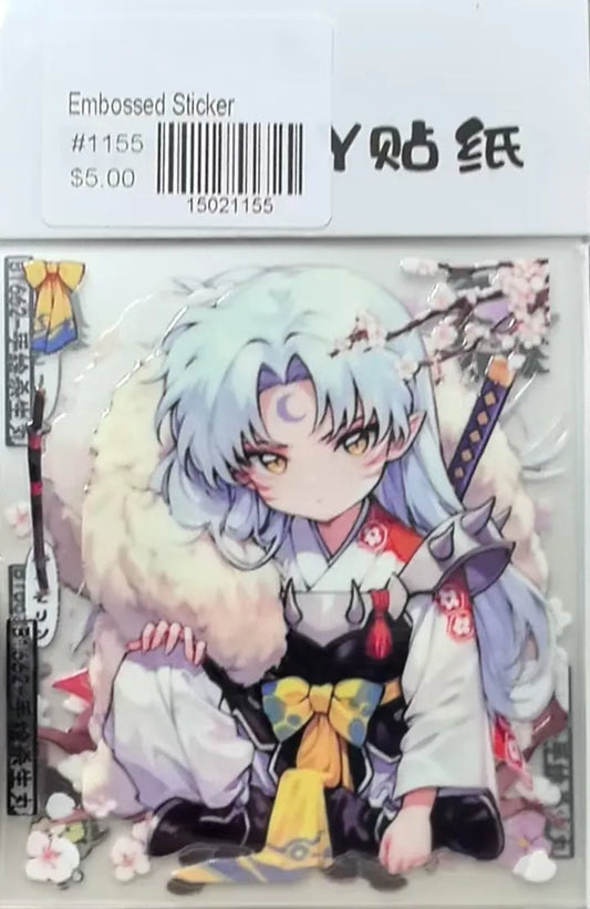 1155-Embossed Sticker