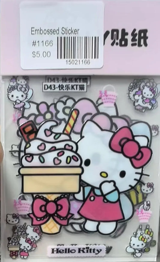 1166-Embossed Sticker