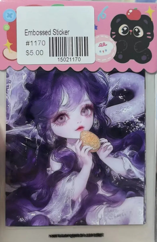 1170-Embossed Sticker