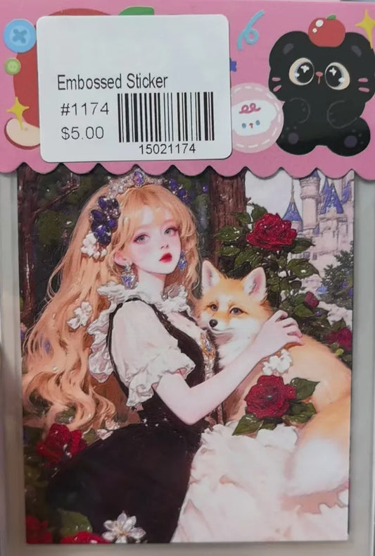 1174-Embossed Sticker