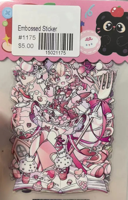 1175-Embossed Sticker