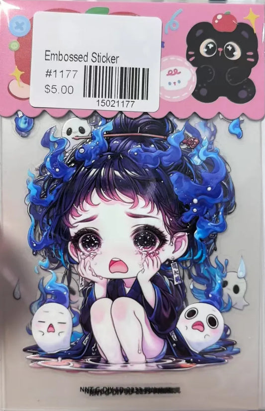 1177-Embossed Sticker