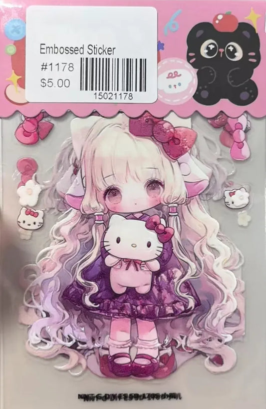 1178-Embossed Sticker