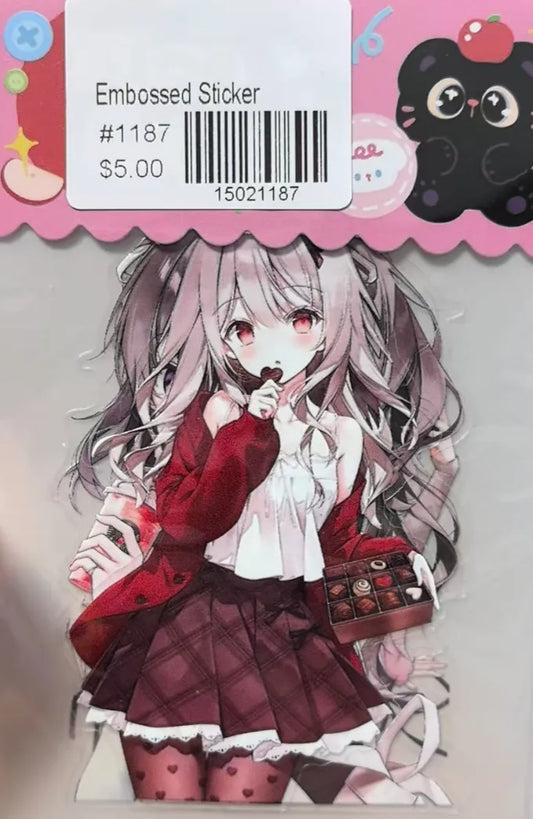 1187-Embossed Sticker