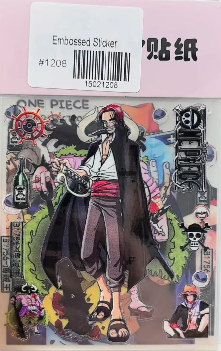 1208-Embossed Sticker