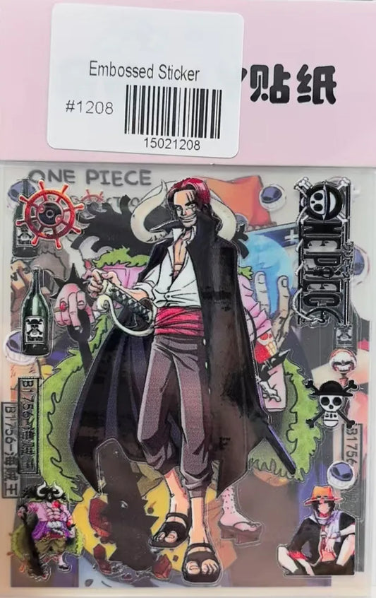 1208-Embossed Sticker