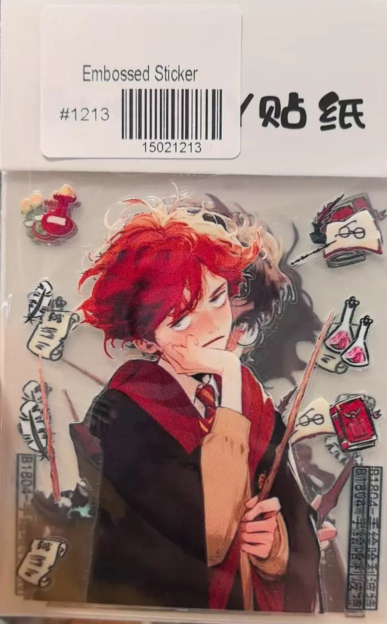 1213-Embossed Sticker