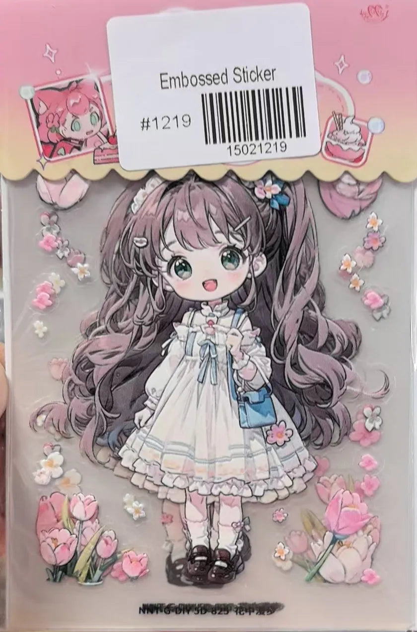 1219-Embossed Sticker