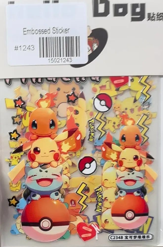 1243-Embossed Sticker