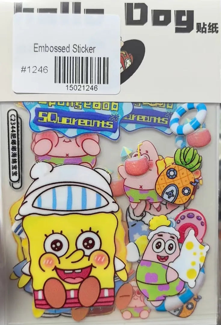 1246-Embossed Sticker