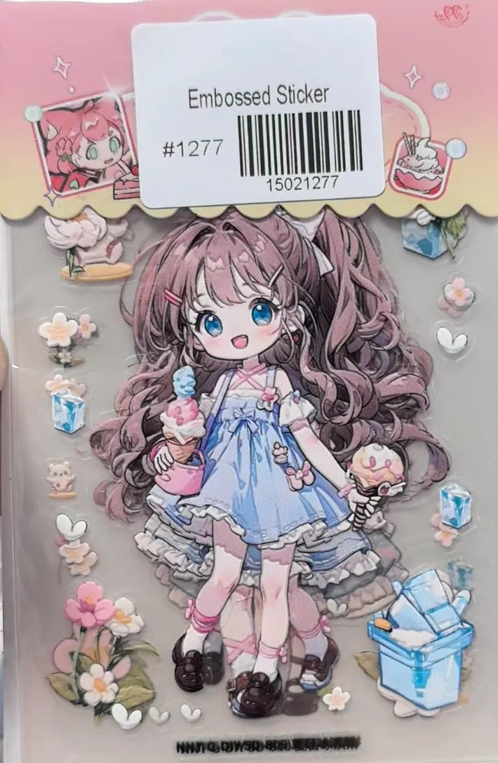 1277-Embossed Sticker