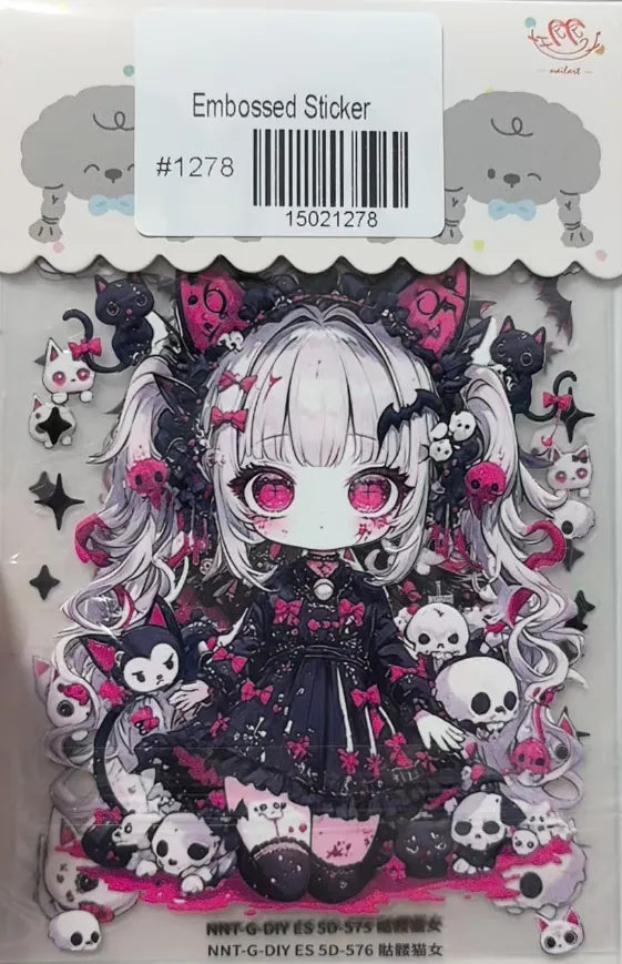 1278-Embossed Sticker