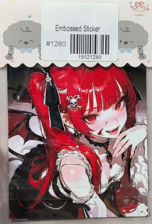 1280-Embossed Sticker