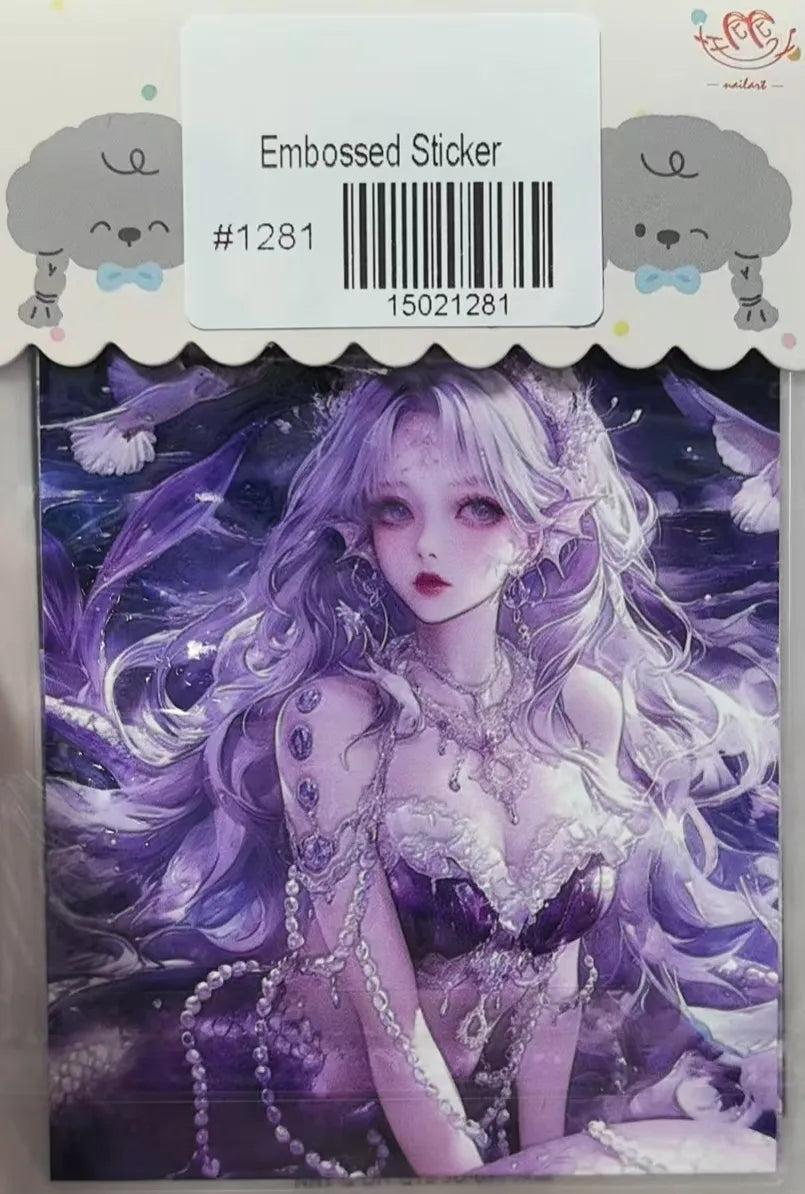 1281-Embossed Sticker