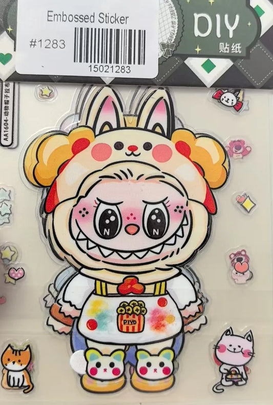 1283-Embossed Sticker