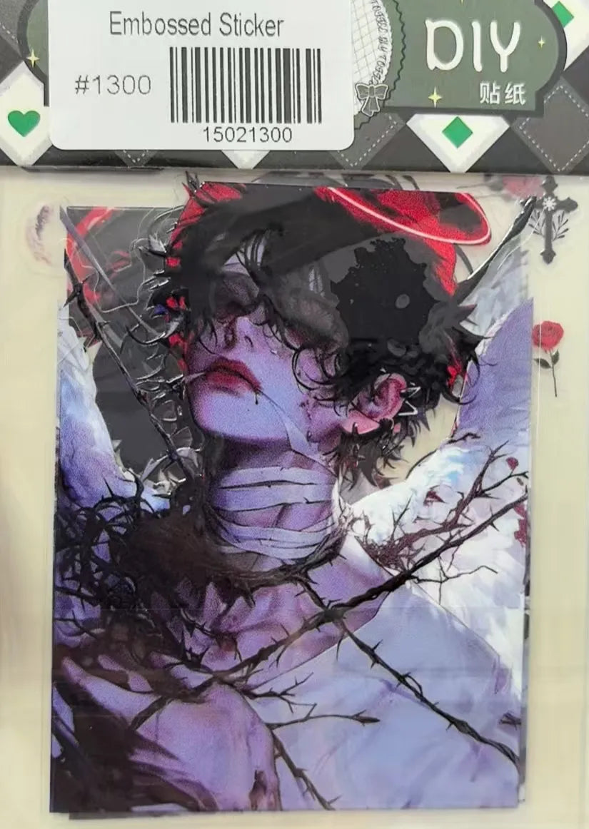 1300-Embossed Sticker