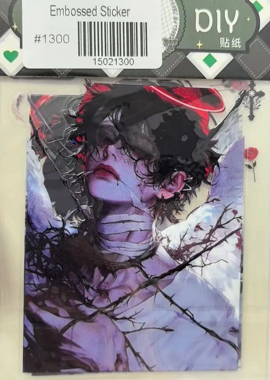 1300-Embossed Sticker