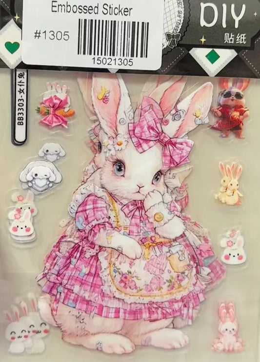 1305-Embossed Sticker