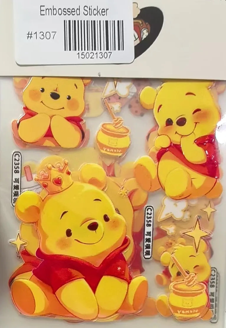 1307-Embossed Sticker