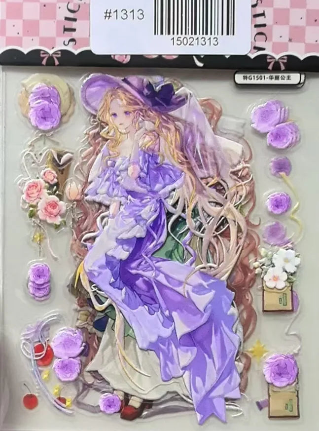 1313-Embossed Sticker