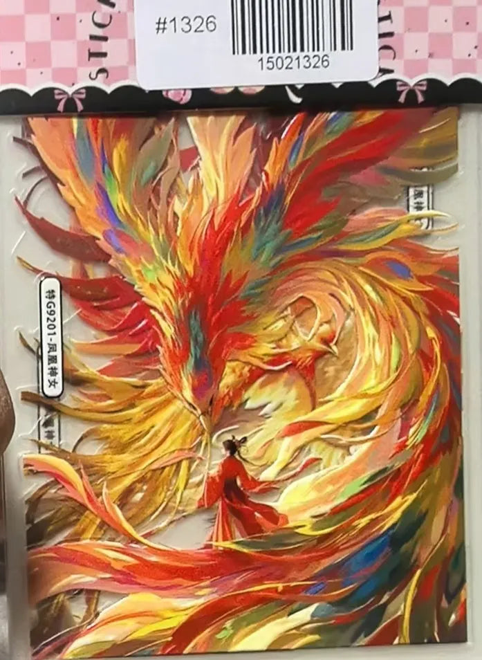 1326-Embossed Sticker