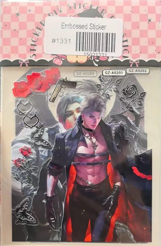 1331-Embossed Sticker