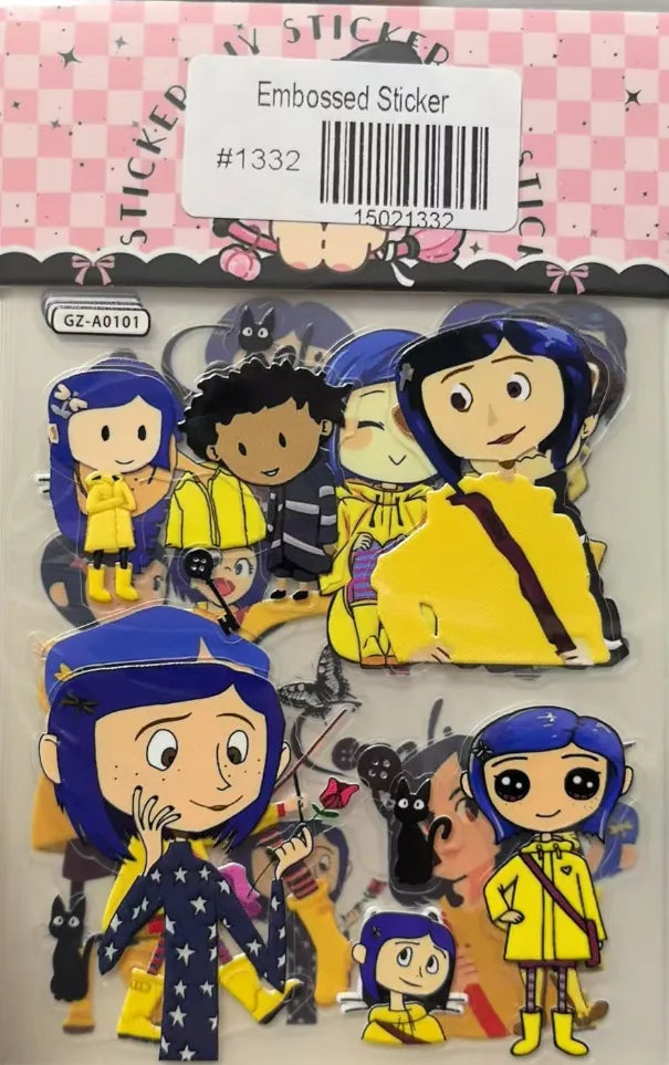 1332-Embossed Sticker