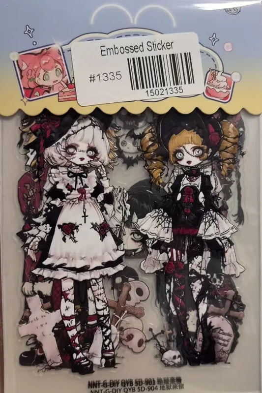 1335-Embossed Sticker