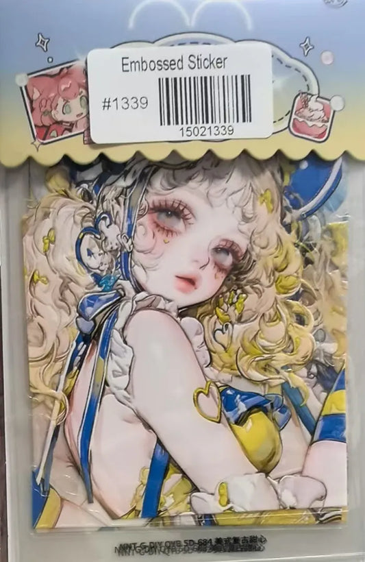 1339-Embossed Sticker