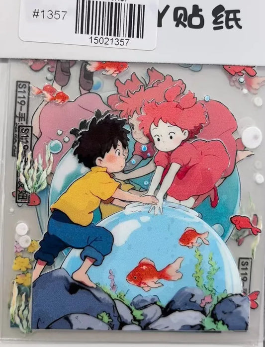 1357-Embossed Sticker