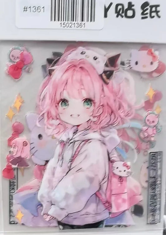 1361-Embossed Sticker