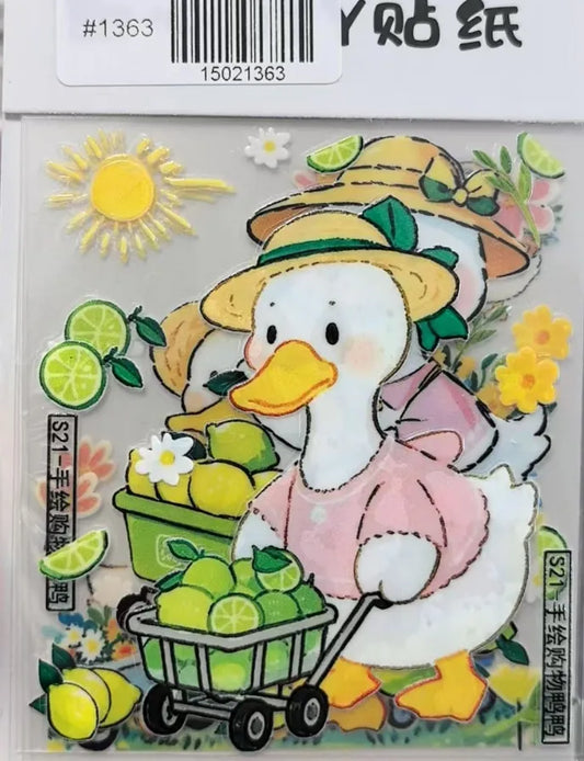 1363-Embossed Sticker