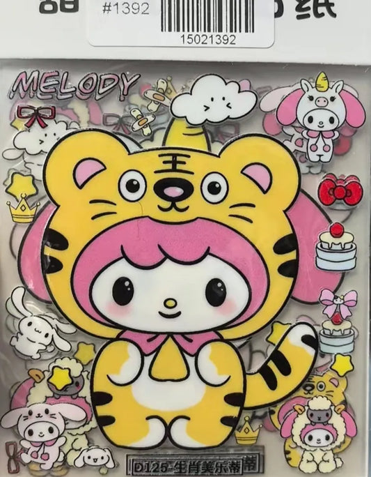 1392-Embossed Sticker