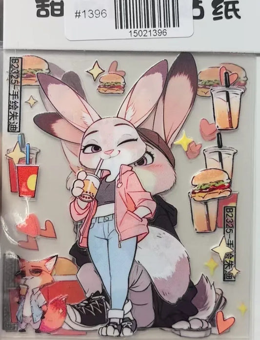 1396-Embossed Sticker