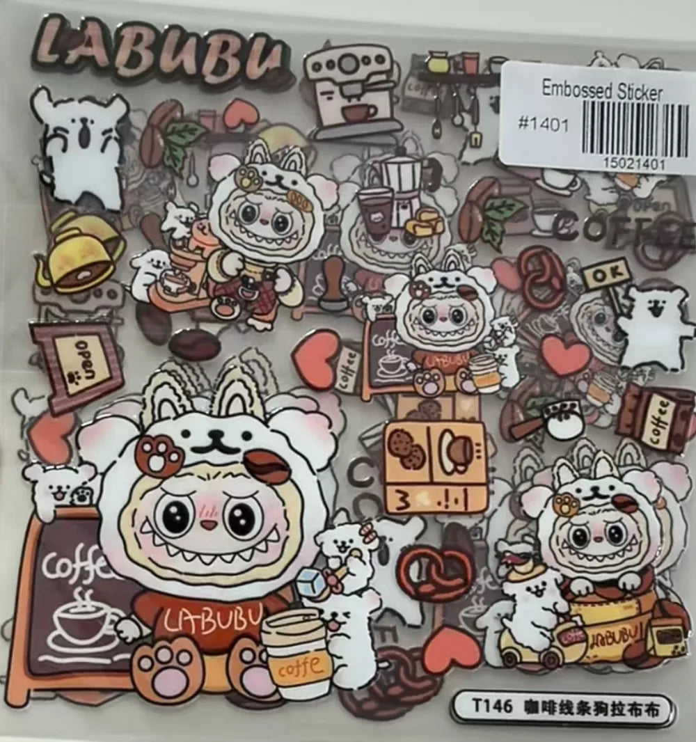 1401-Embossed Sticker