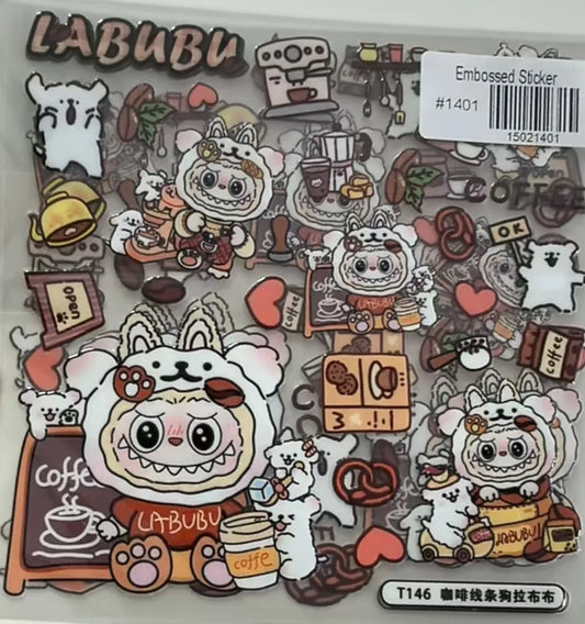 1401-Embossed Sticker