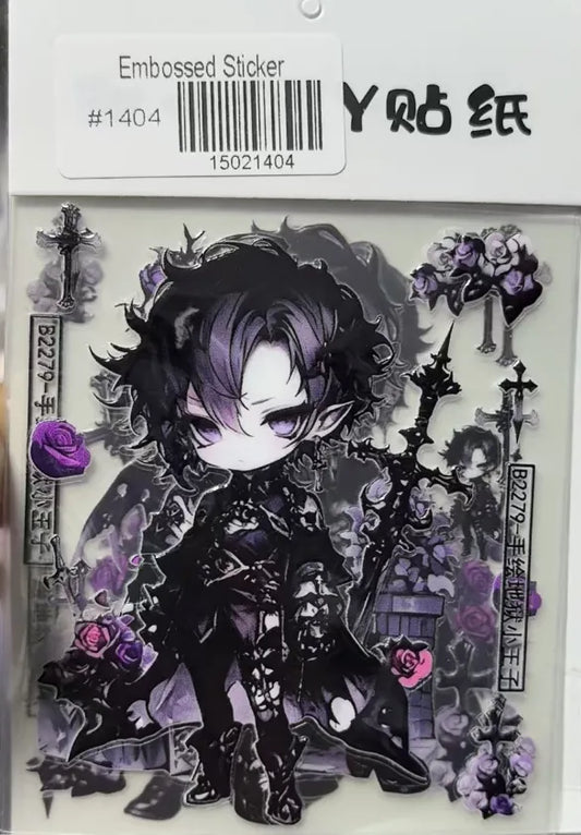 1404-Embossed Sticker