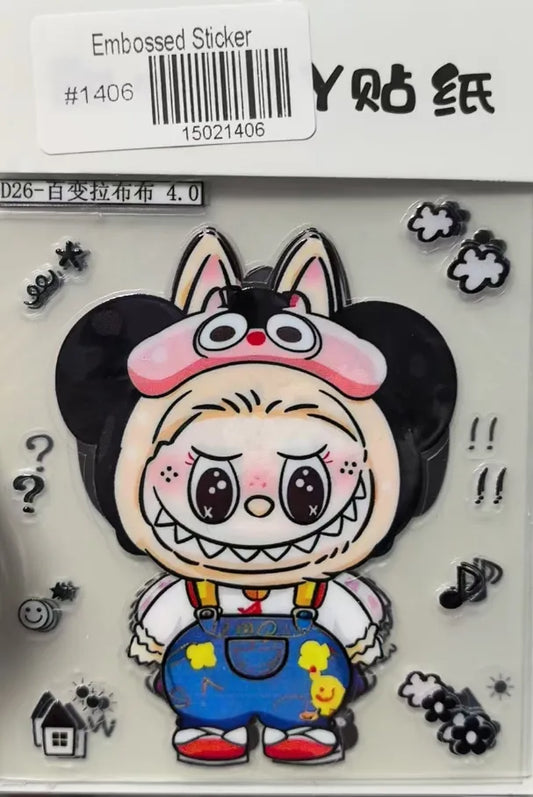 1406-Embossed Sticker