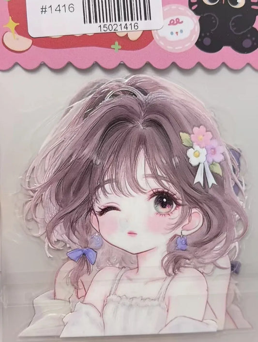 1416-Embossed Sticker