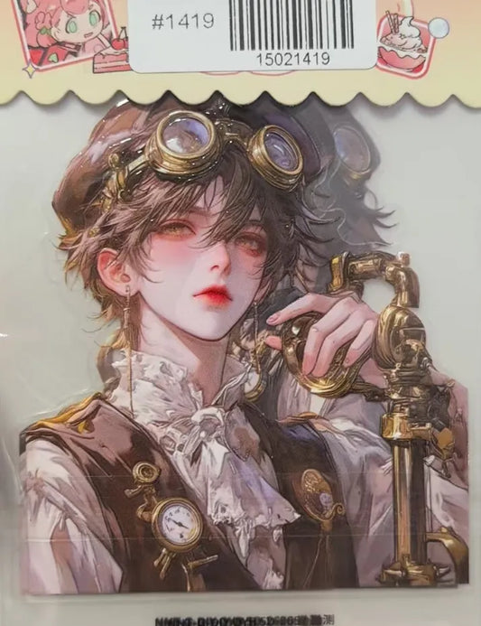 1419-Embossed Sticker