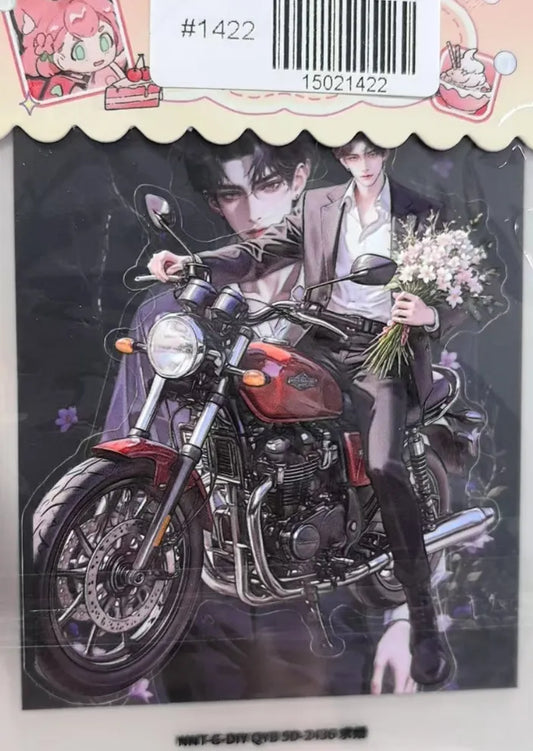 1422-Embossed Sticker