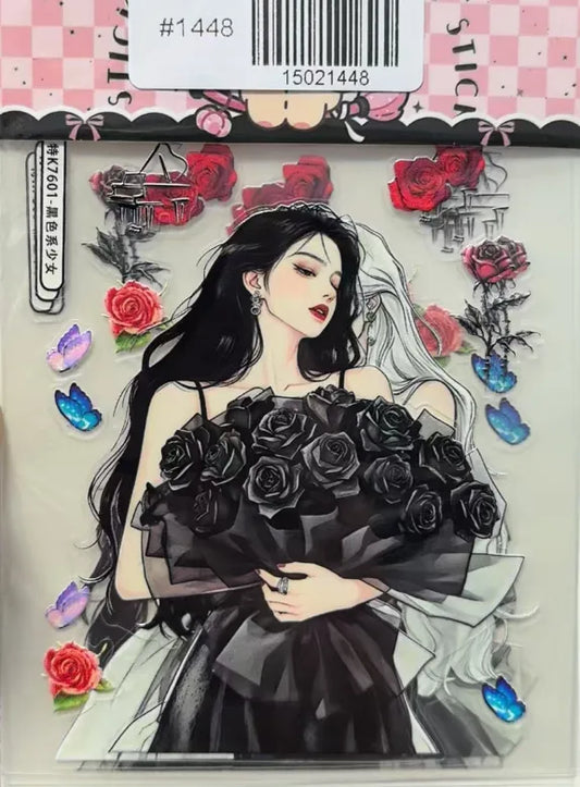 1448-Embossed Sticker