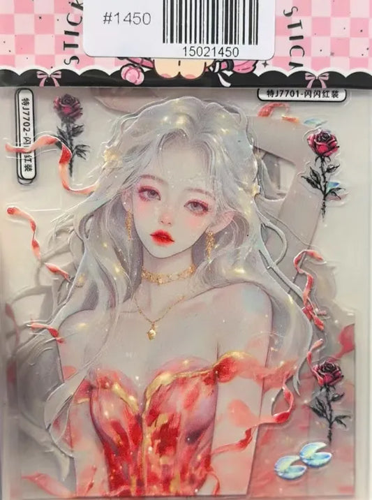 1450-Embossed Sticker