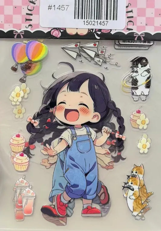 1457-Embossed Sticker