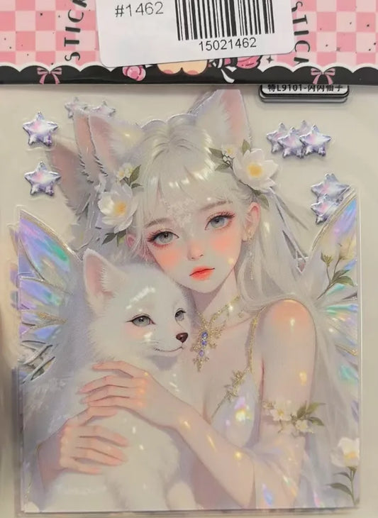 1462-Embossed Sticker