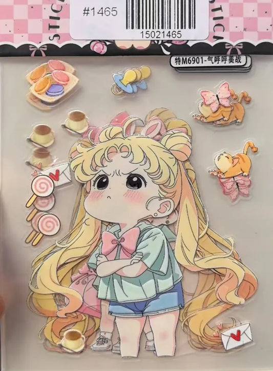 1465-Embossed Sticker