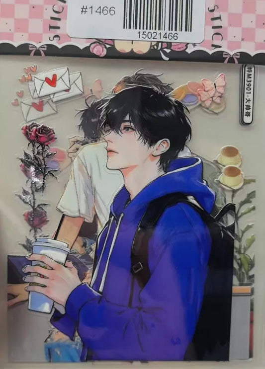 1466-Embossed Sticker