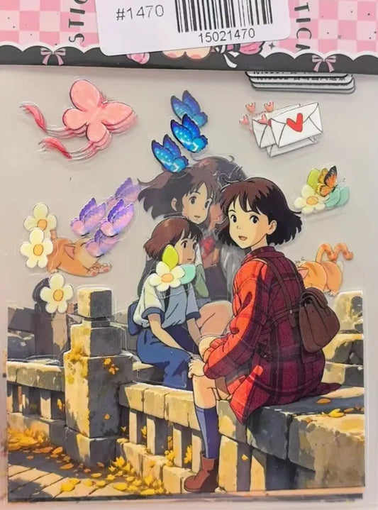 1470-Embossed Sticker